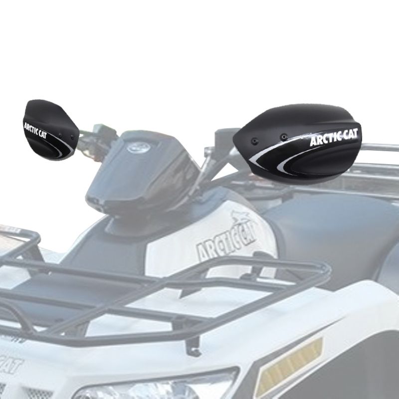 Arctic Cat 2004-2017 350-1000 ATV Hand Guard Kit & Mounts - Black