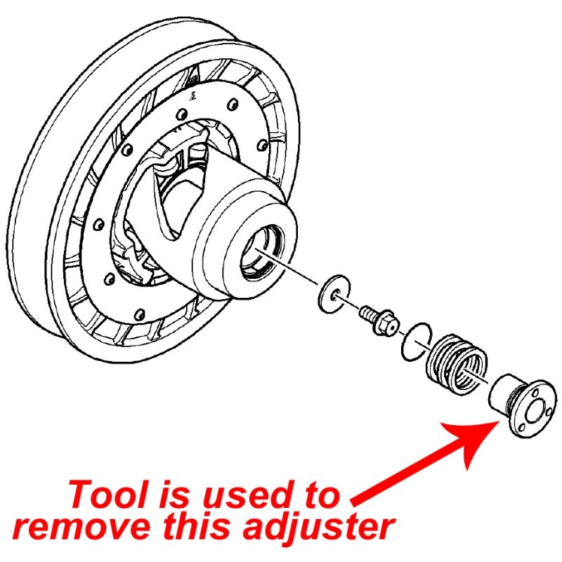 Arctic Cat Drive Belt Deflection Adjustment Tool - 0644-435