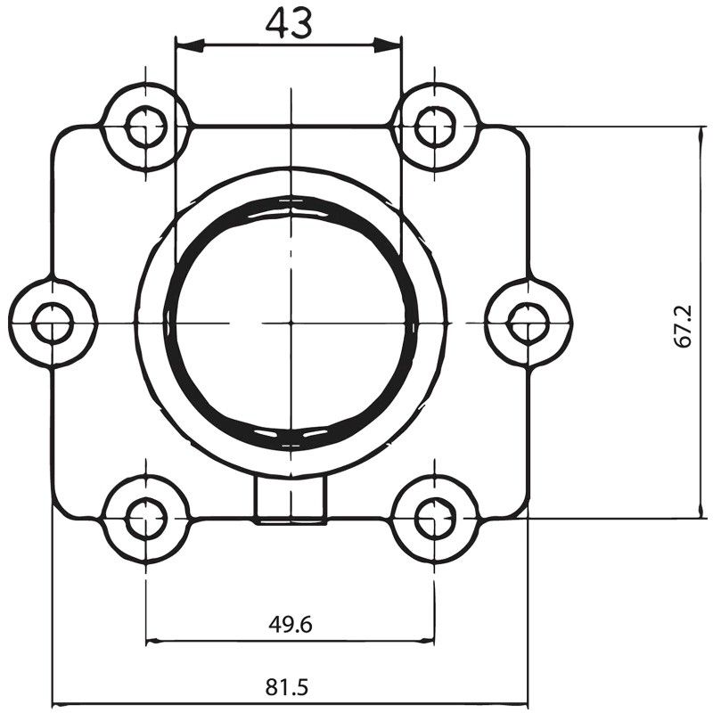 SP1 Intake Boot Mounting Flange - Arctic Cat 1998-2000 ZR ZL 500