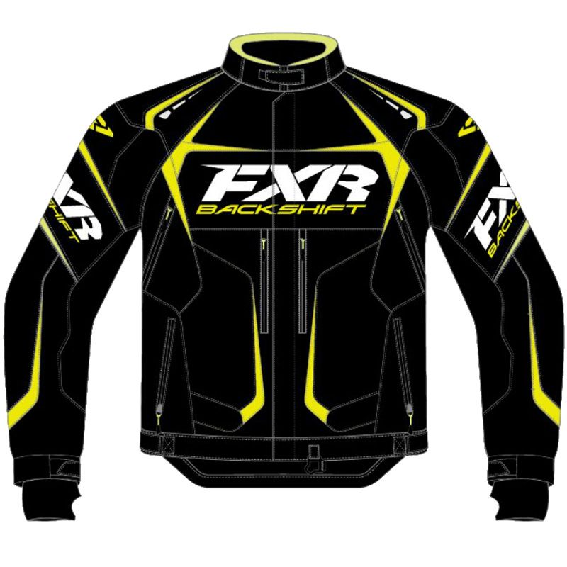 FXR Men's Backshift Pro Jacket - Black / Yellow - 15113-701__