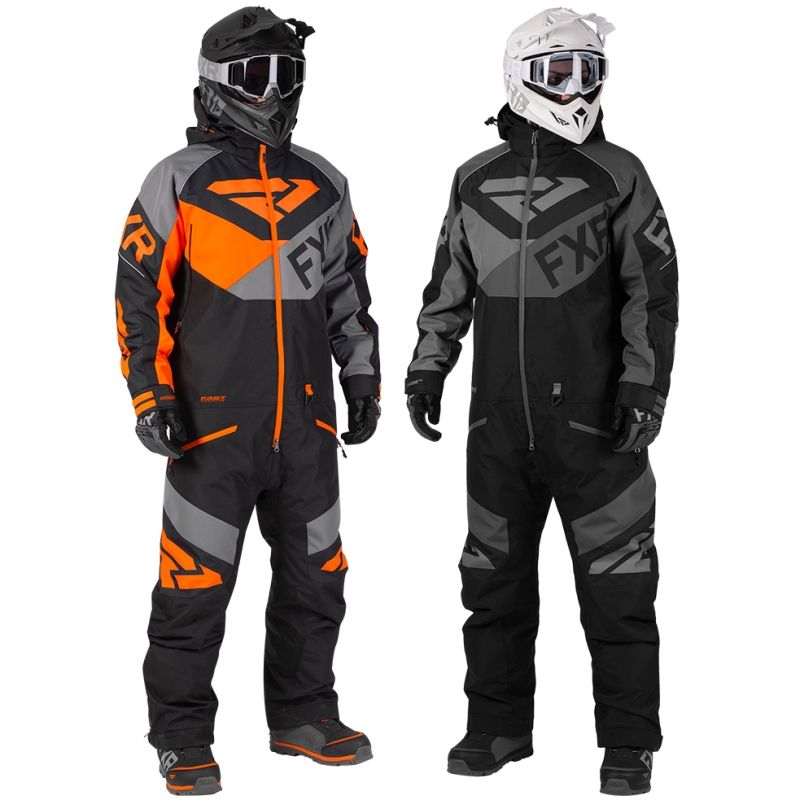 FXR Men's Fuel FX Winter Snow Snowmobiling Monosuit - Black or Orange