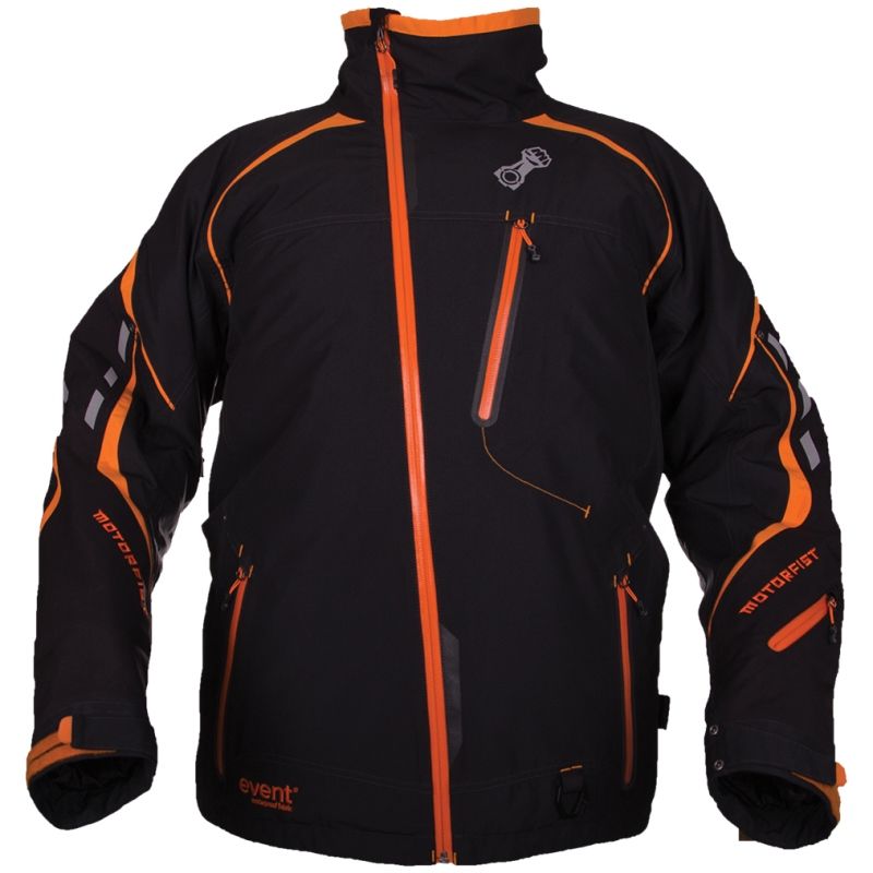 Motorfist Men's Redline Snowmobile Jacket Insulated eVent Black