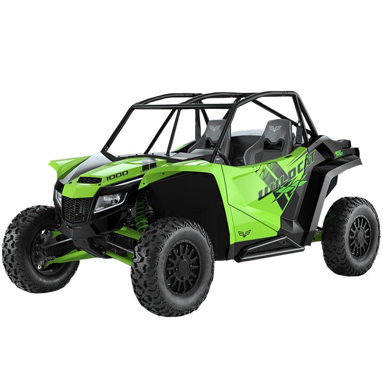 Arctic Cat Steel Side Rails Sliders Black - 2018-2024 Wildcat XX