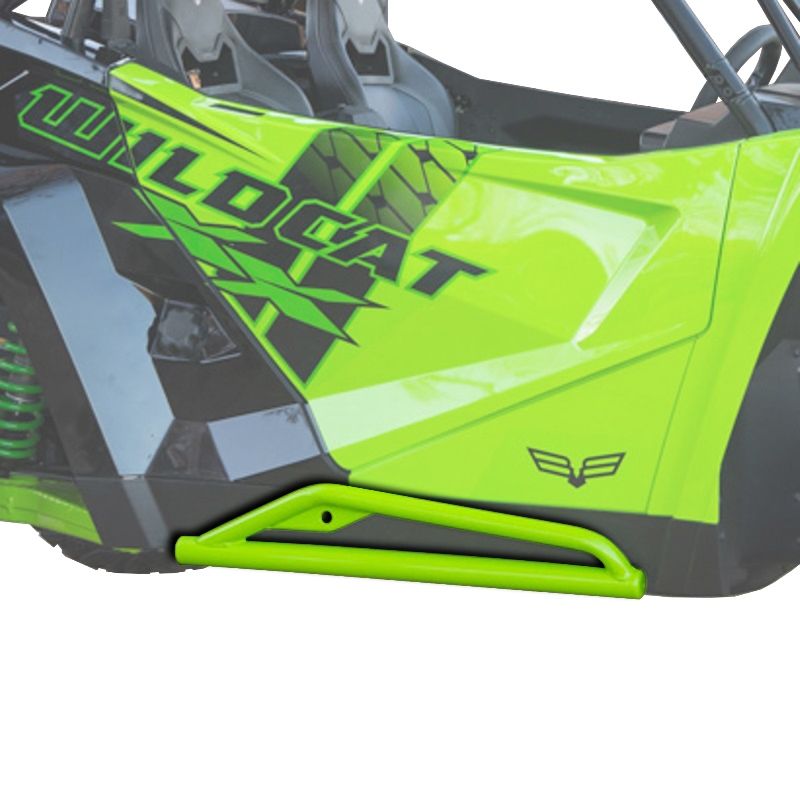 Arctic Cat Steel Side Rails Sliders Medium Green 2018-2024 Wildcat