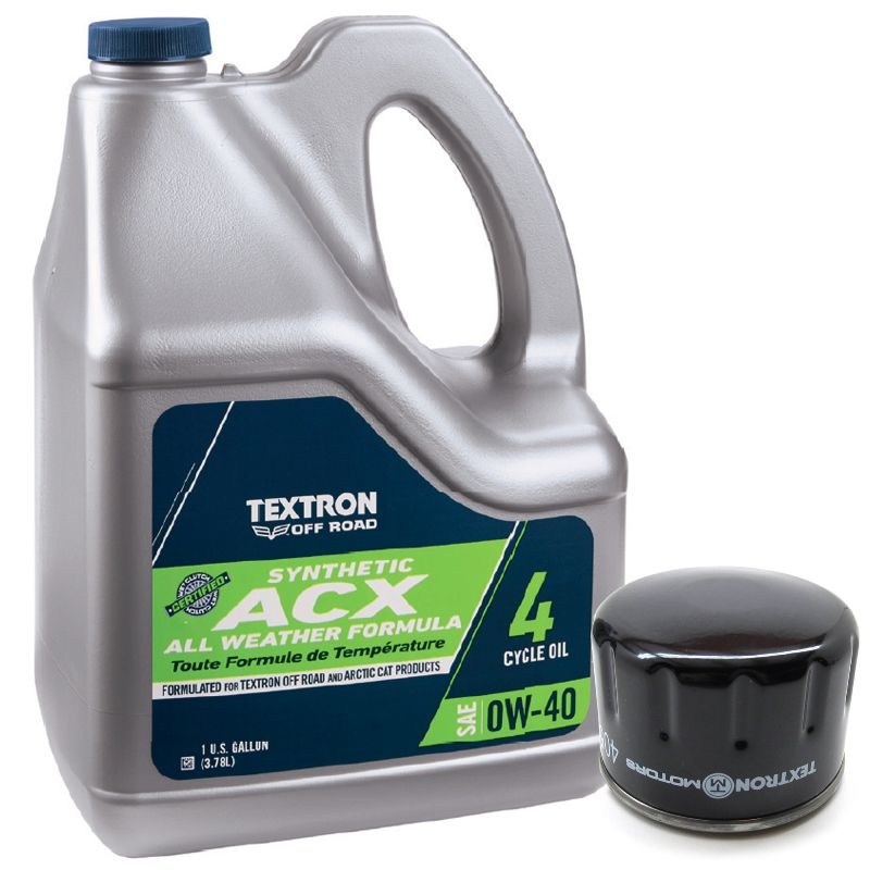 バイオプトロン Textron Off Road ACX 0W-40 Oil Change Kit Filter 2017-20 Stampede