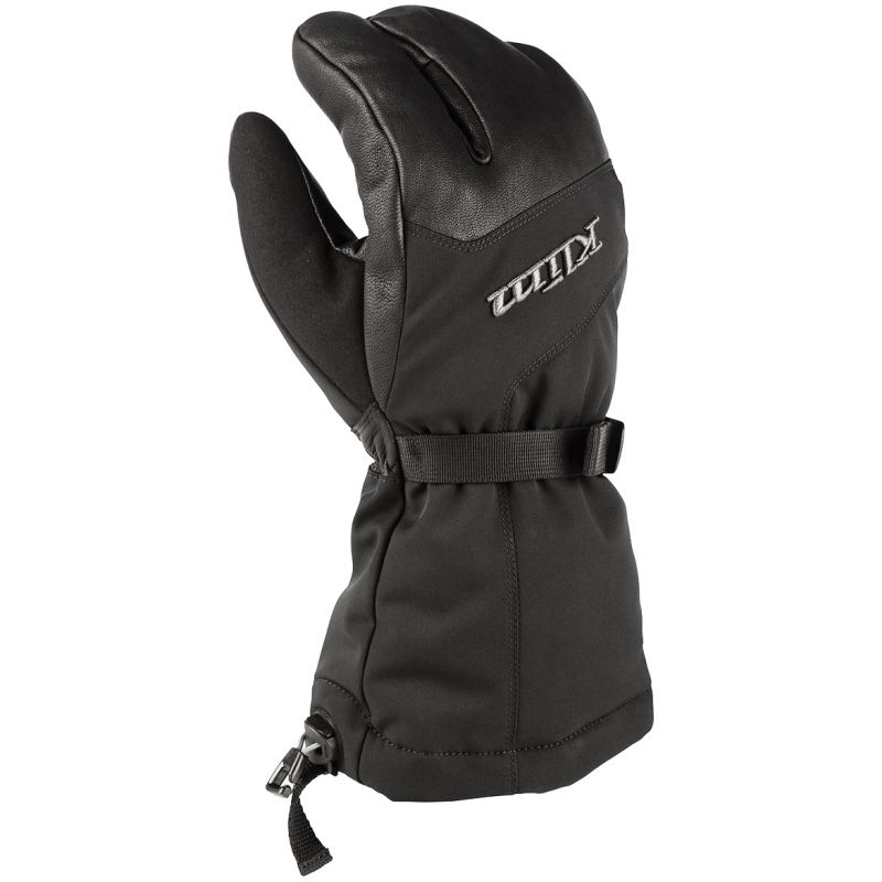 Klim Men's Tundra Gauntlet Gloves - Black & Asphalt - 3384-001-___-005