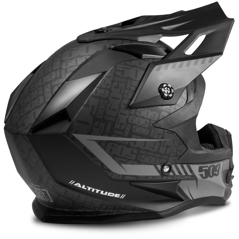 509 Altitude Snow Snowmobile Helmet - Black Ops - Black & Gray