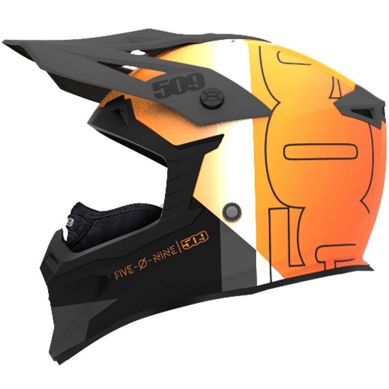 509 Tactical Snow Snowmobile Thermoplastic Helmet - Orange - 509
