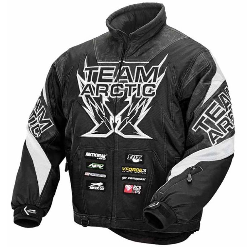 Arctic Cat Men's Team Arctic Sponsor Snowmobile Jacket - Black