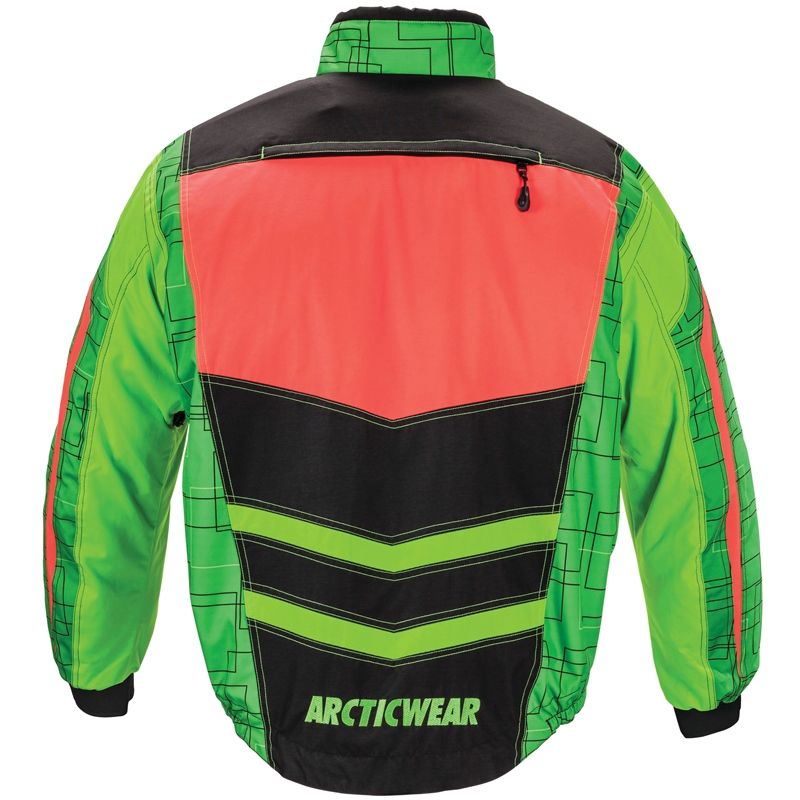 Arctic Cat Men's Sno Cross On-Track Race Jacket - Green & Orange