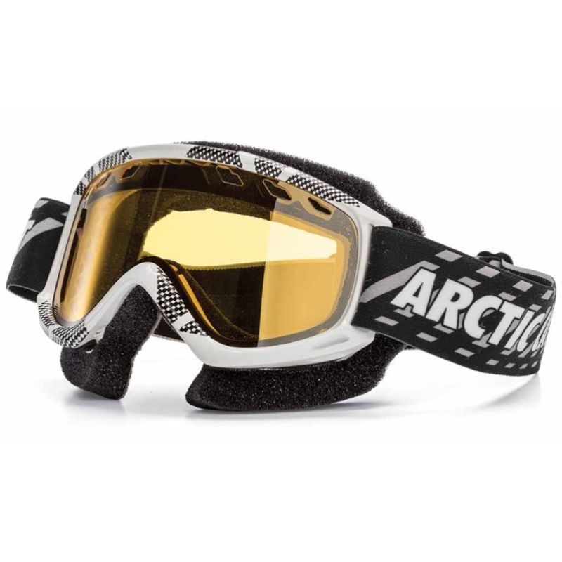 Snow Machine Goggles Arctic Cat Smith Snow Fuel Max Snowmobile Goggles - White with Yellow ...