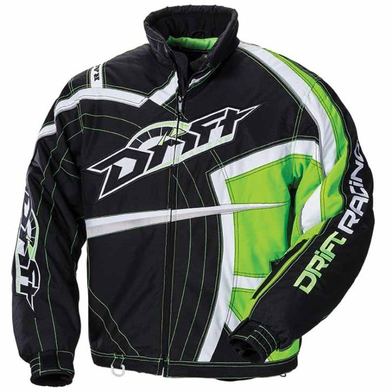 Drift Racing Men's RPM Jacket - Lime Green / Black - 5255-12_