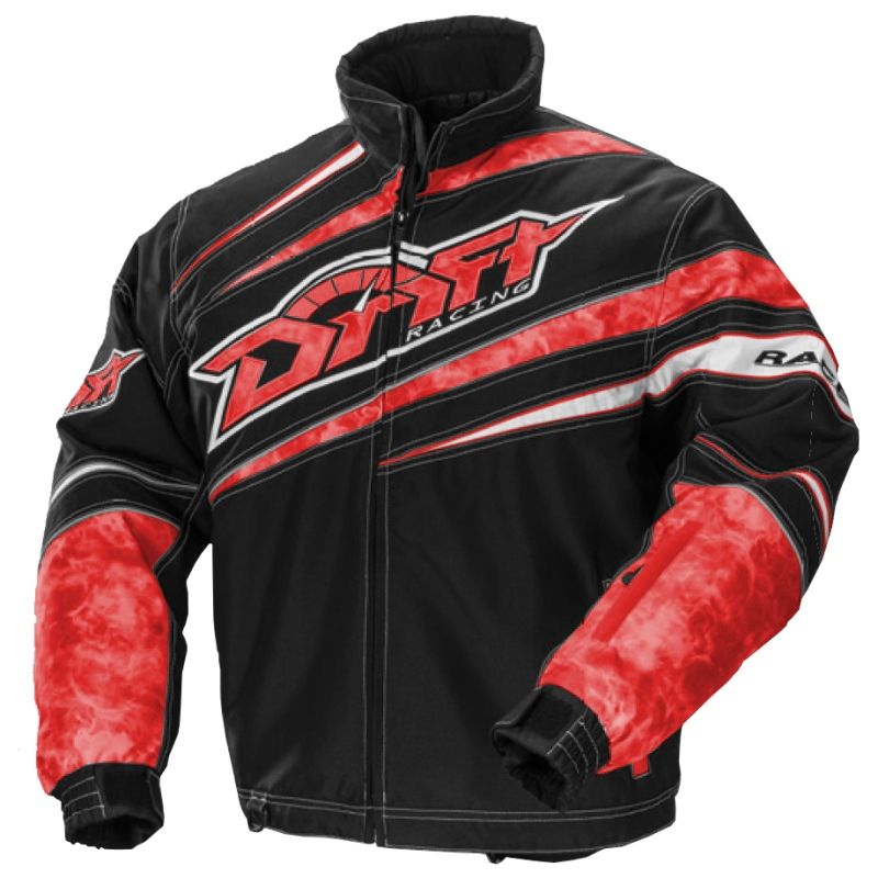 Drift Racing Men's Firestorm Waterproof Insulated Jacket - Red & Black ...