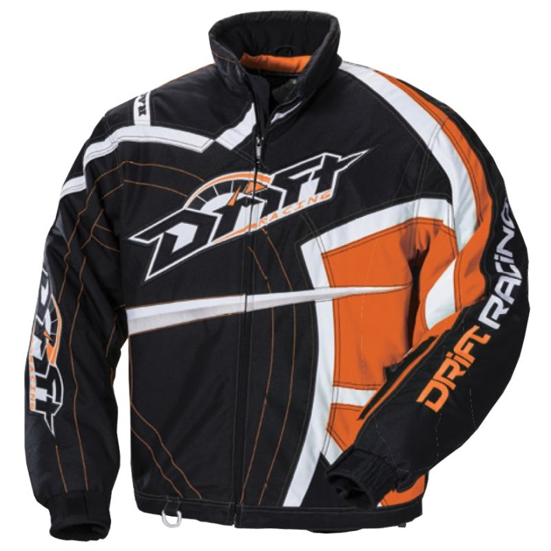 Direct Connection Racing Jacket Drift Men's Racing Waterproof Uninsulated Jacket - Orange & Black ...