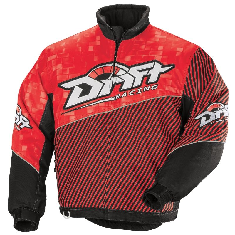 Deo Racing Jacket Drift Men's Race On Waterproof Snowmobile Jacket - Black, Orange, Red ...