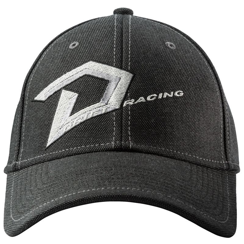 Drift Racing D Logo Cotton Baseball Style Hat Cap - Gray - 5265-505
