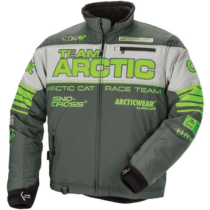 スキー・スノーボードアクセサリー GREEN CLOTHING UNDER MITT Lsize Grey Arctic Cat Men's Team Arctic Sponsor Pro Flex Insulated Snowmobile