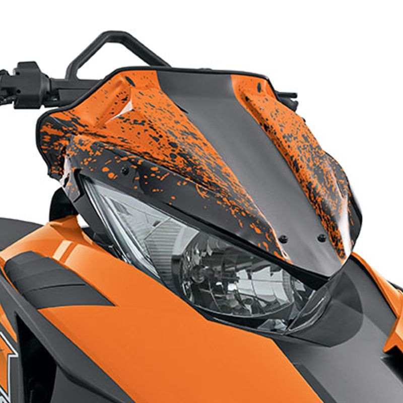 Arctic Cat 2012-2017 ZR F XF M Low Windshield Black w/ Orange