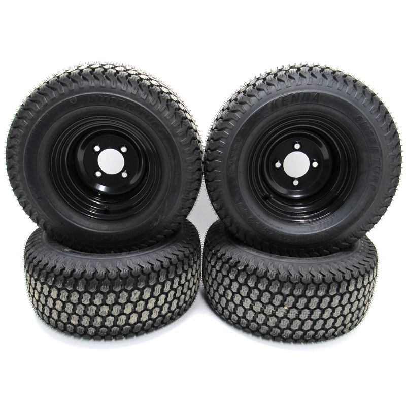 E-Z-GO 20x8-10 Kenda K500 Tires with Black 10-inch Rims - New Take