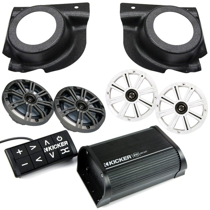E-Z-GO Kicker Bluetooth Audio System & Speaker Pods - 2008-2022