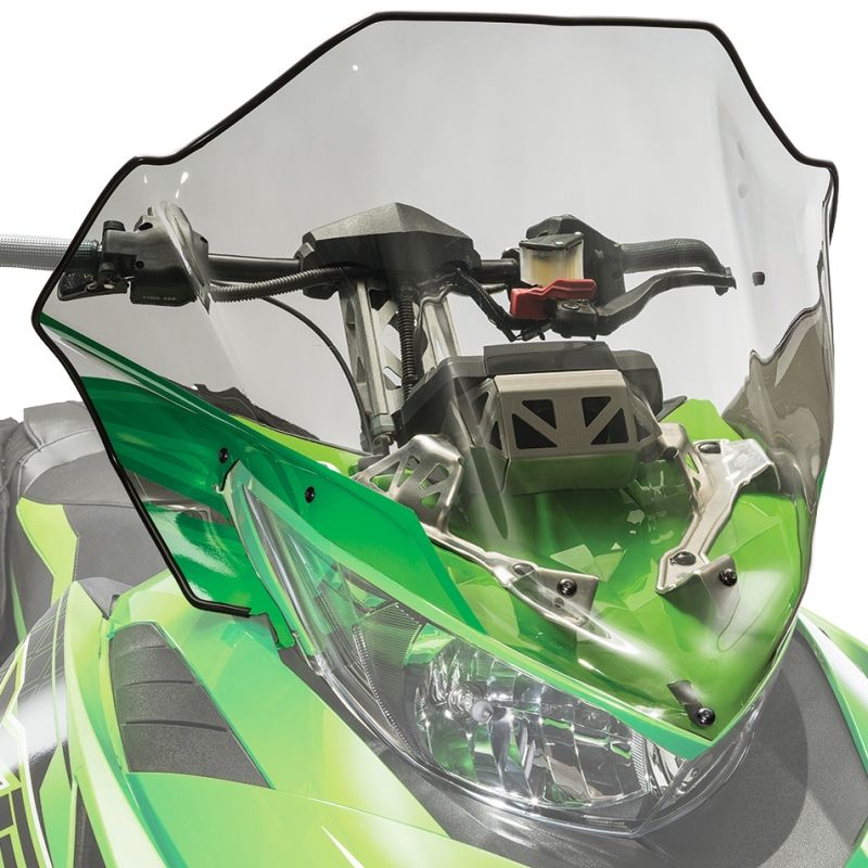 クリスタルガラス Arctic Cat Mid Windshield Clear Tinted with Green 2012-2017 ZR F