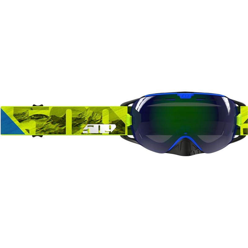 509 Revolver Snowmobile Snow Goggles Hi-Vis Blue Bronze Tint