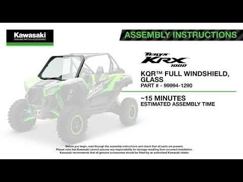 Kawasaki KQR Full Glass Windshield - 2020-2027 Teryx KRX - 99994-1290
