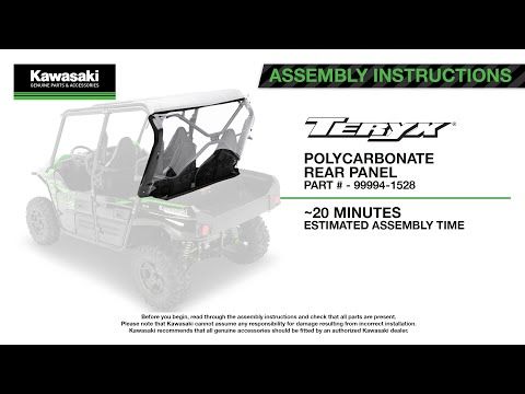 Kawasaki Polycarbonate Rear Panel - 2014-2025 Teryx4 - 99994-1528