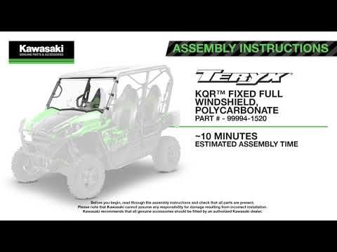 Kawasaki KQR Full Polycarbonate Windshield - 2016-2025 Teryx
