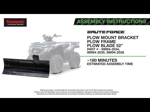 Kawasaki WARN Plow Push Frame - 2024-2026 Brute Force 450 750