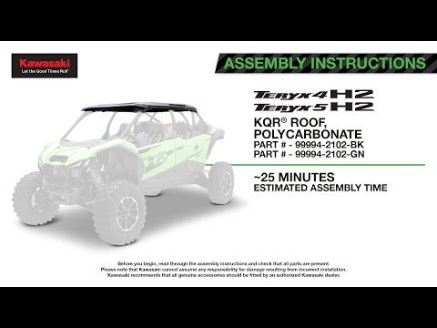 Kawasaki KQR Premium Roof - Black - 2026 Teryx4 H2 - 99994-2102-BK
