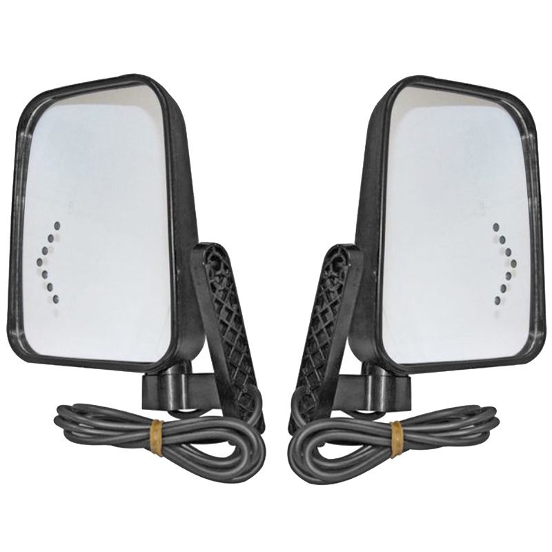 Pro-Fit Side View Mirror Kit with LED Turn Signals E-Z-GO Club Car