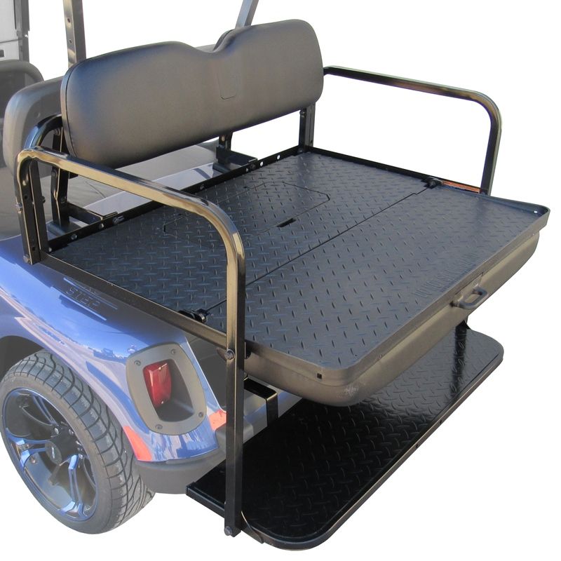 Pro-Fit Titan Black Rear Passenger Flip Seat Kit E-Z-GO 2008-2025