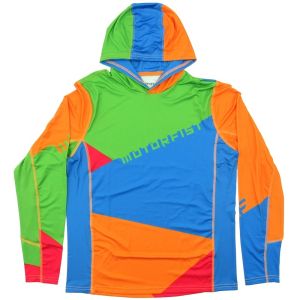 Motorfist Men's Performance Hooded Long Sleeve - Multicolor