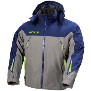 Arctic Cat Men's Rain Jacket - Gray & Blue - Large