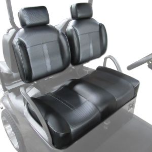 E-Z-GO Deluxe Luxury Custom Front Seats - Carbon Fiber - RXV TXT