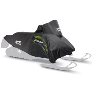 Arctic Cat ZR Sno Pro Premium Cover - Black & Green - 2012-2027 F XF ZR 128-137-inch