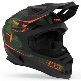 509 Altitude Snowmobile Helmet - Camo Matte Black Green Orange