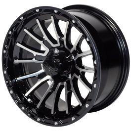 Genuine OEM E-Z-GO / Cushman WHEEL 14X7 SPDR - GLOSS BLCK/MACH