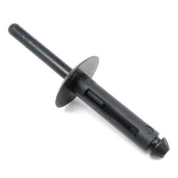 RIVET, PLASTIC - DH - .246X.157-.394 BLK