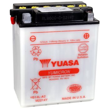 Arctic Cat Lead Acid Vented Battery 1994-2015 ATV Snowmobile YB14