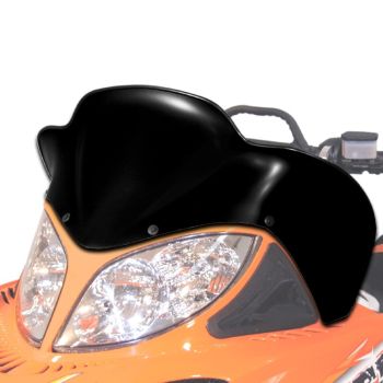Powermadd Cobra Black Low Windshield - Arctic Cat 2005-2011 M Crossfire