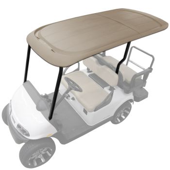 E-Z-GO Modular 4-Passenger Suntop Roof Kit - Stone Beige - 2008-2023 RXV