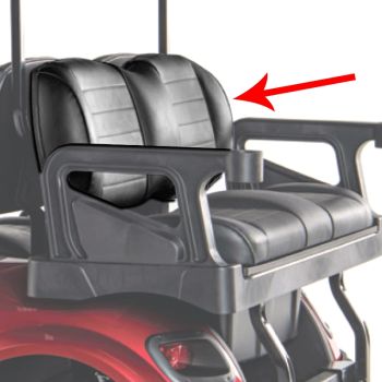E-Z-GO Premium Rear Seat Back Assembly - Black - 2008-2026 RXV