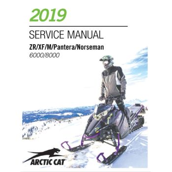 Arctic Cat 2019 2-Stroke Snowmobile Service Manual - ZR XF M Pantera Norseman 6000 8000