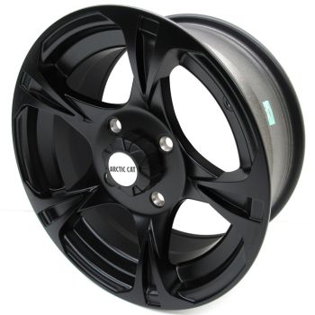Arctic Cat Matte Black 14-inch Front Aluminum Wheel - 2002-2026 Models