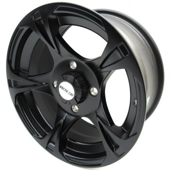 Arctic Cat Matte Black 14-inch Rear Aluminum Wheel - 2002-2024 Models