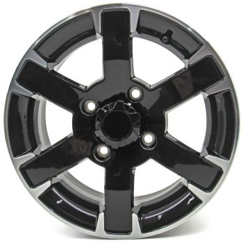 Arctic Cat Machined Black 14x6 Front Aluminum Wheel - 2002-2027 Models