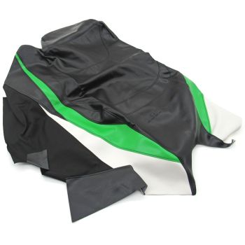Arctic Cat Twin Spar Seat Cover - Black, White, & Green - 2009 F Z1