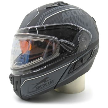 Arctic Cat Adult Modular Helmet with Electric Shield - Black
